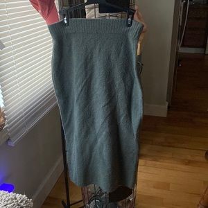 Express Grey Sweater Skirt